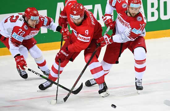 Latvia Ice Hockey Worlds Russia - Denmark