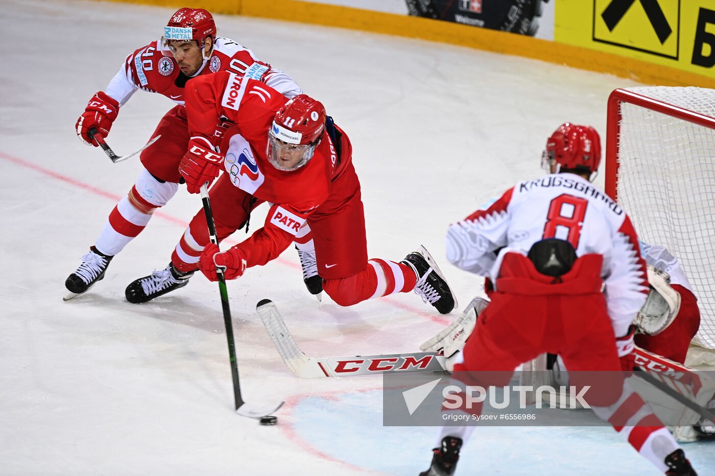 Latvia Ice Hockey Worlds Russia - Denmark