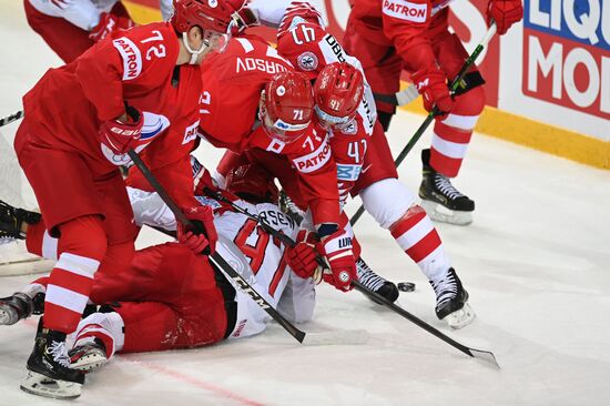 Latvia Ice Hockey Worlds Russia - Denmark