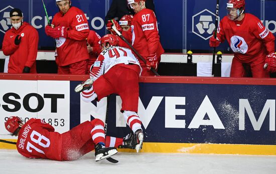 Latvia Ice Hockey Worlds Russia - Denmark