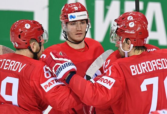 Latvia Ice Hockey Worlds Russia - Denmark