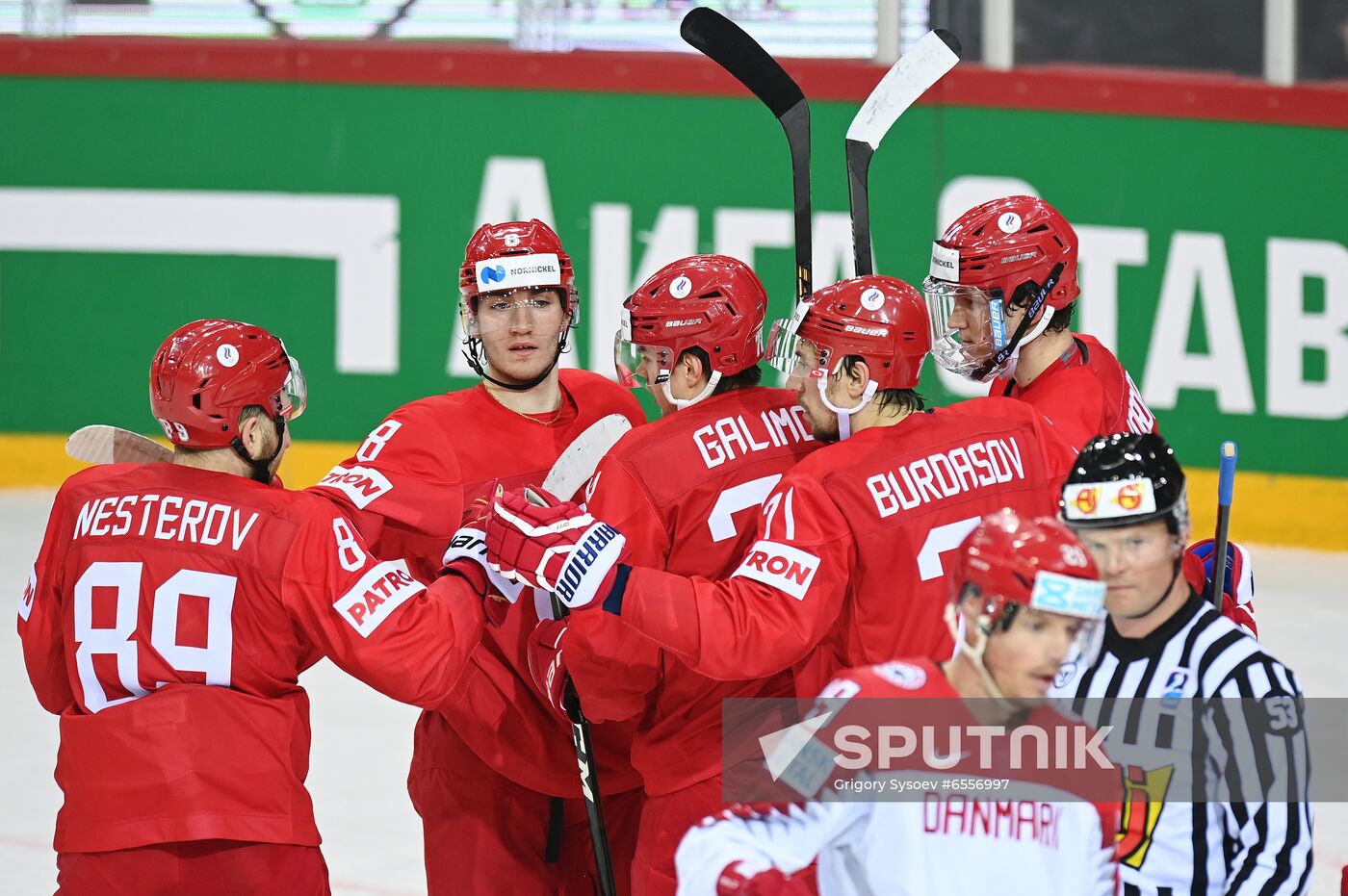 Latvia Ice Hockey Worlds Russia - Denmark