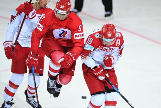 Latvia Ice Hockey Worlds Russia - Denmark