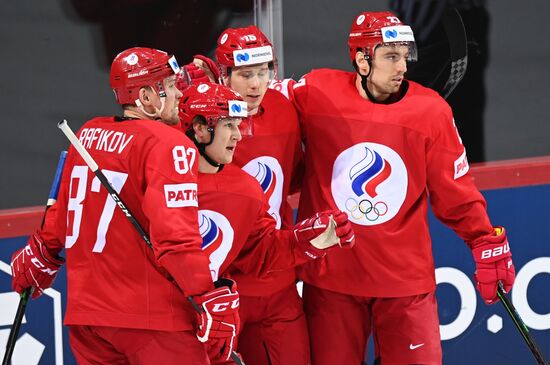 Latvia Ice Hockey Worlds Russia - Denmark