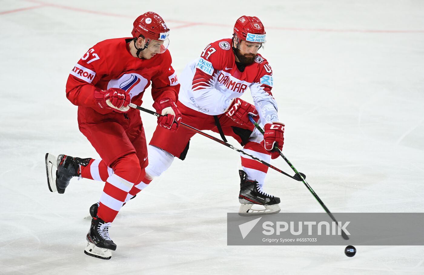 Latvia Ice Hockey Worlds Russia - Denmark