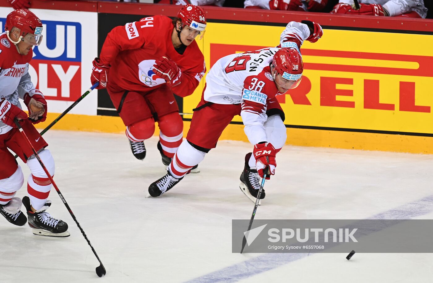 Latvia Ice Hockey Worlds Russia - Denmark