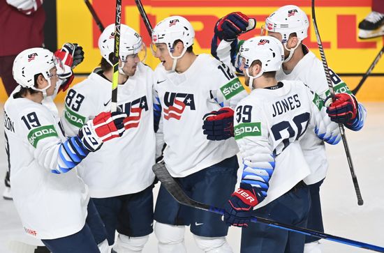 Latvia Ice Hockey Worlds United States - Latvia