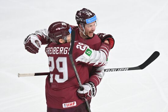 Latvia Ice Hockey Worlds United States - Latvia