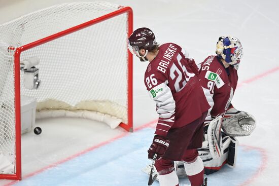 Latvia Ice Hockey Worlds United States - Latvia