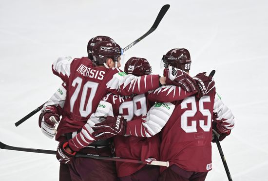 Latvia Ice Hockey Worlds United States - Latvia