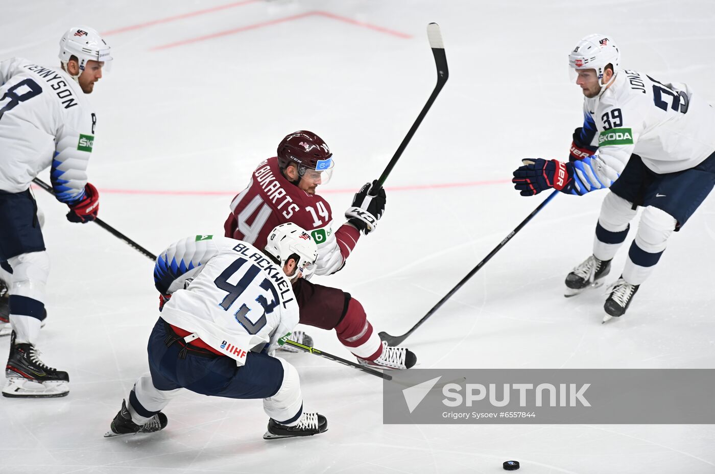 Latvia Ice Hockey Worlds United States - Latvia