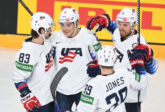 Latvia Ice Hockey Worlds United States - Latvia