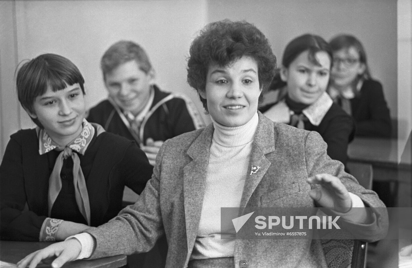 Rural teacher from Lipetsk Region and delegate of 27th congress of Soviet Communist Party