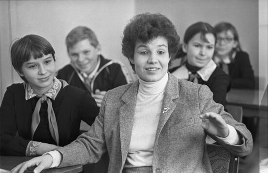 Rural teacher from Lipetsk Region and delegate of 27th congress of Soviet Communist Party