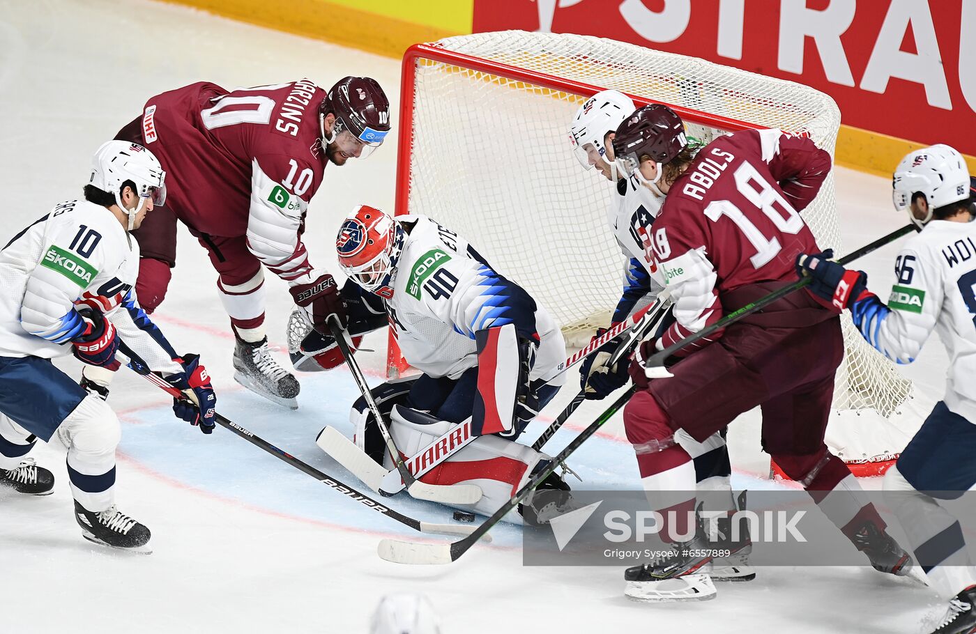 Latvia Ice Hockey Worlds United States - Latvia
