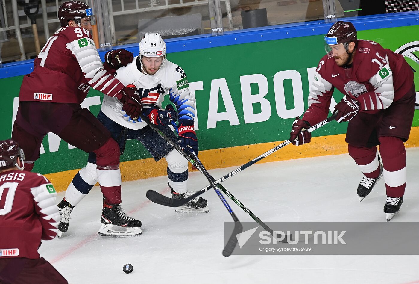Latvia Ice Hockey Worlds United States - Latvia