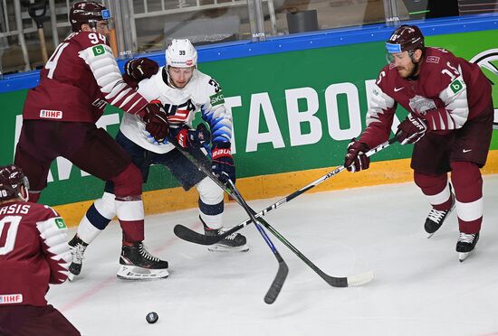 Latvia Ice Hockey Worlds United States - Latvia