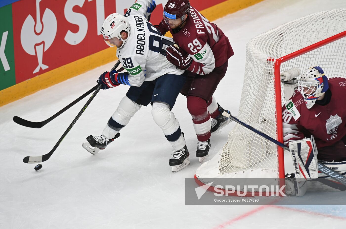 Latvia Ice Hockey Worlds United States - Latvia
