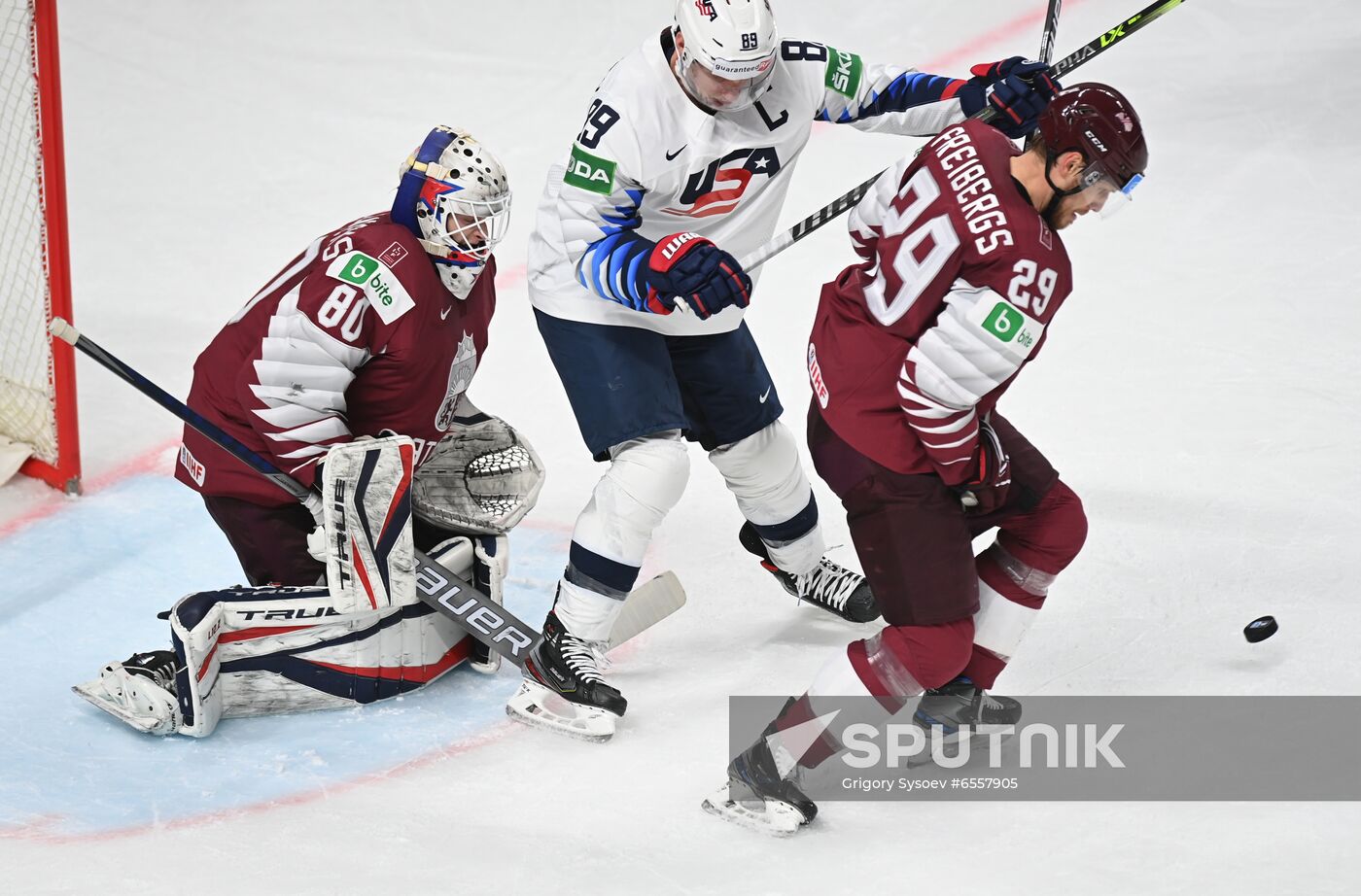 Latvia Ice Hockey Worlds United States - Latvia