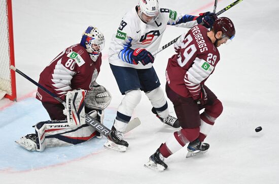 Latvia Ice Hockey Worlds United States - Latvia