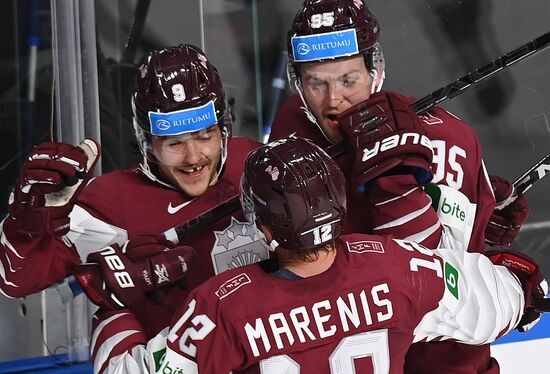 Latvia Ice Hockey Worlds United States - Latvia