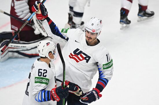 Latvia Ice Hockey Worlds United States - Latvia