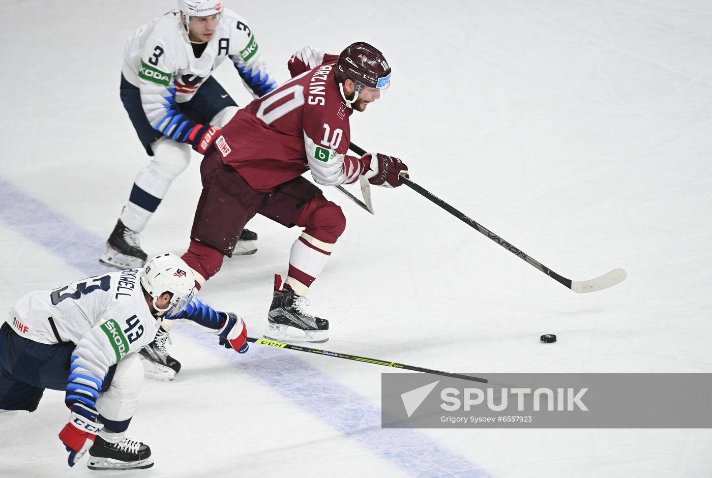 Latvia Ice Hockey Worlds United States - Latvia
