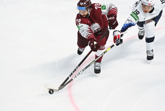 Latvia Ice Hockey Worlds United States - Latvia