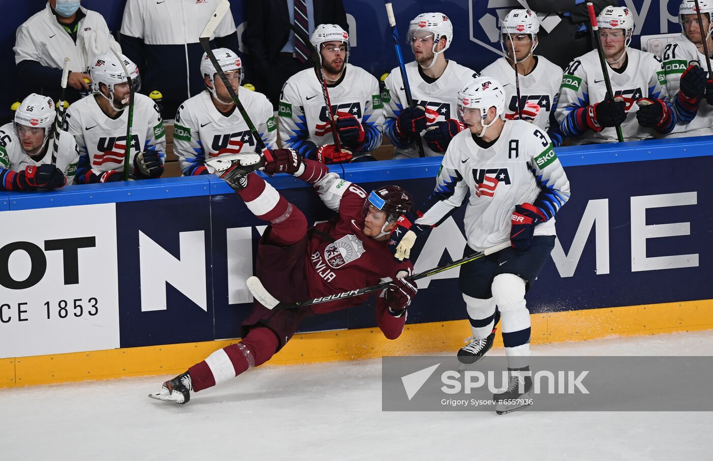 Latvia Ice Hockey Worlds United States - Latvia