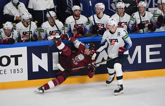 Latvia Ice Hockey Worlds United States - Latvia