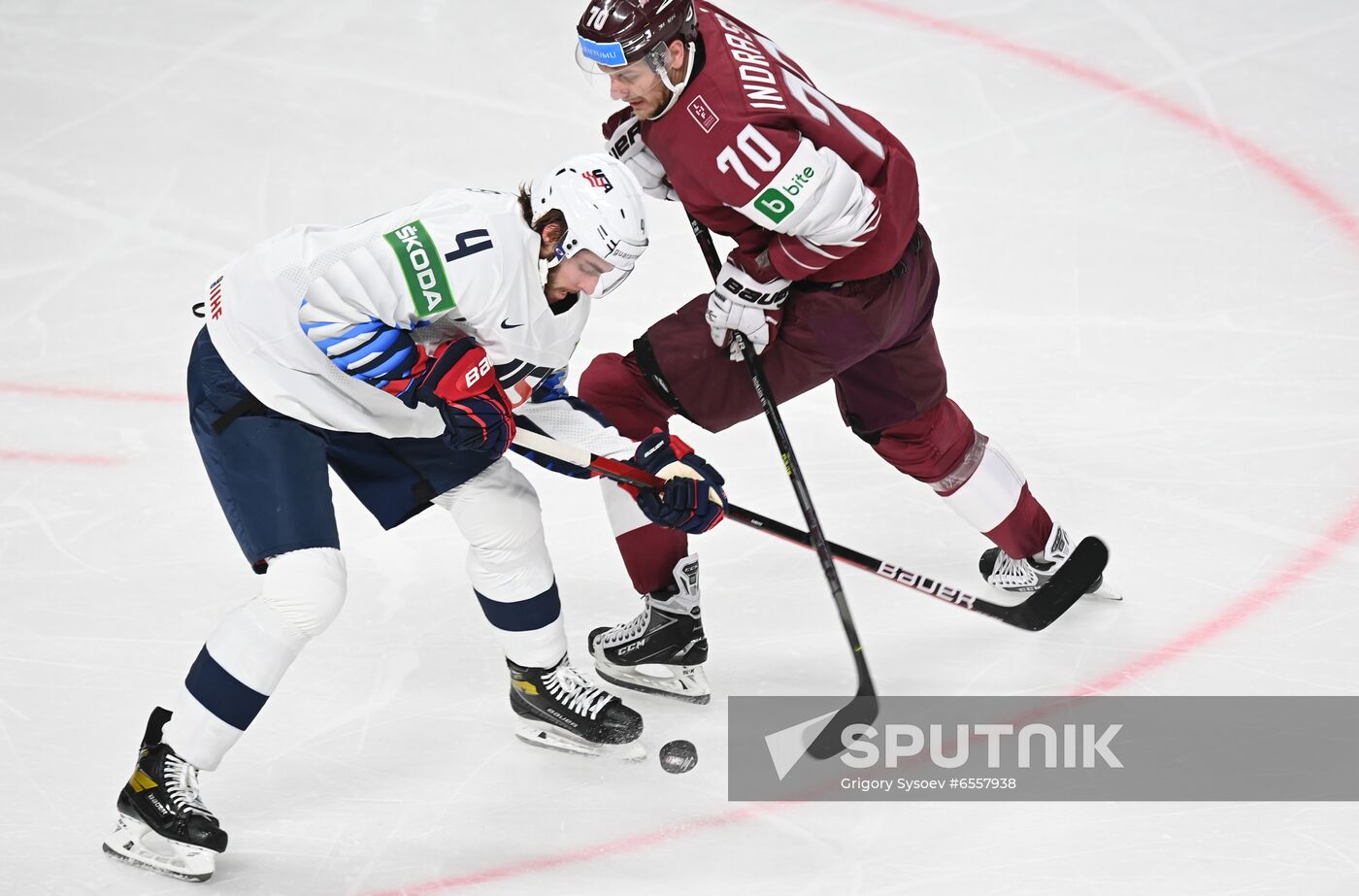 Latvia Ice Hockey Worlds United States - Latvia