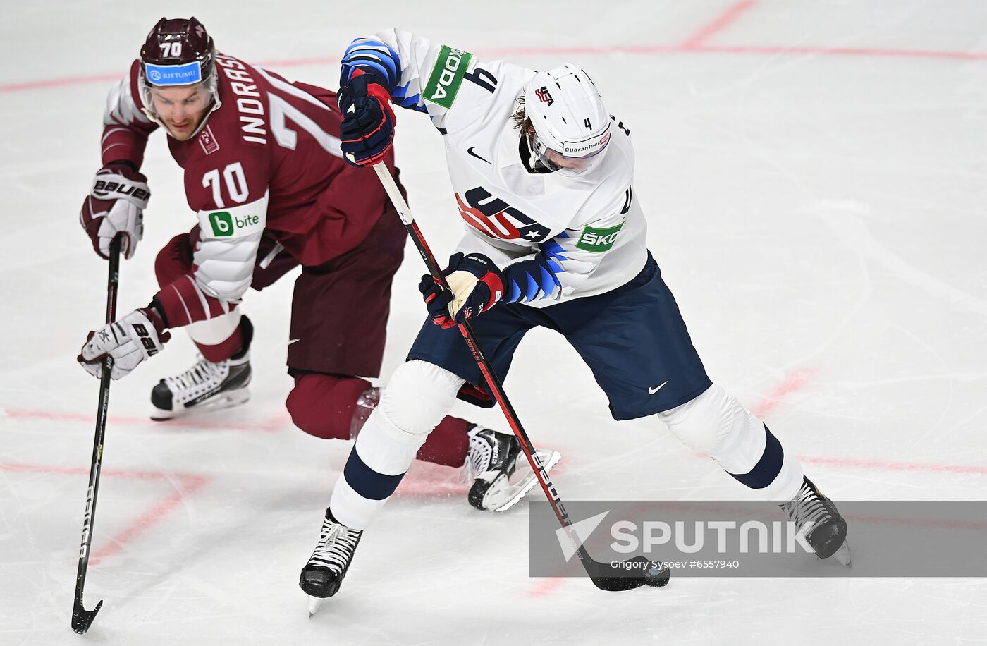 Latvia Ice Hockey Worlds United States - Latvia