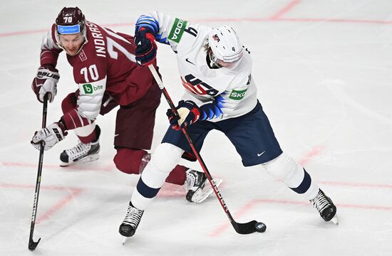 Latvia Ice Hockey Worlds United States - Latvia