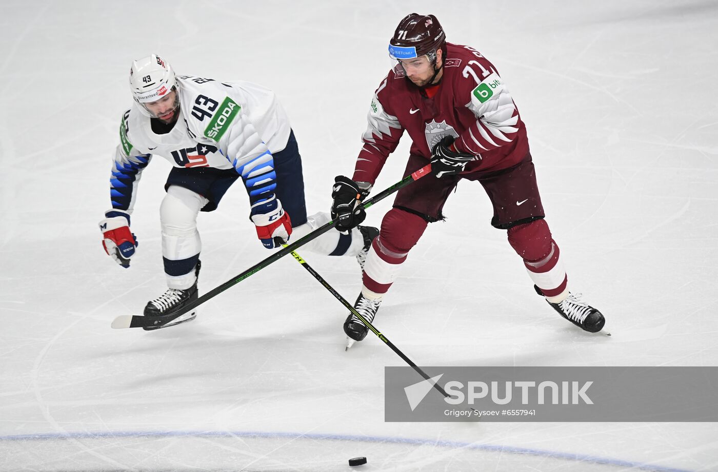 Latvia Ice Hockey Worlds United States - Latvia