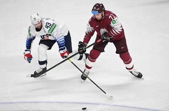 Latvia Ice Hockey Worlds United States - Latvia