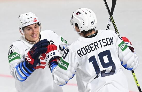 Latvia Ice Hockey Worlds United States - Latvia