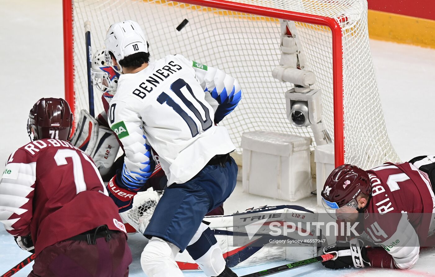 Latvia Ice Hockey Worlds United States - Latvia