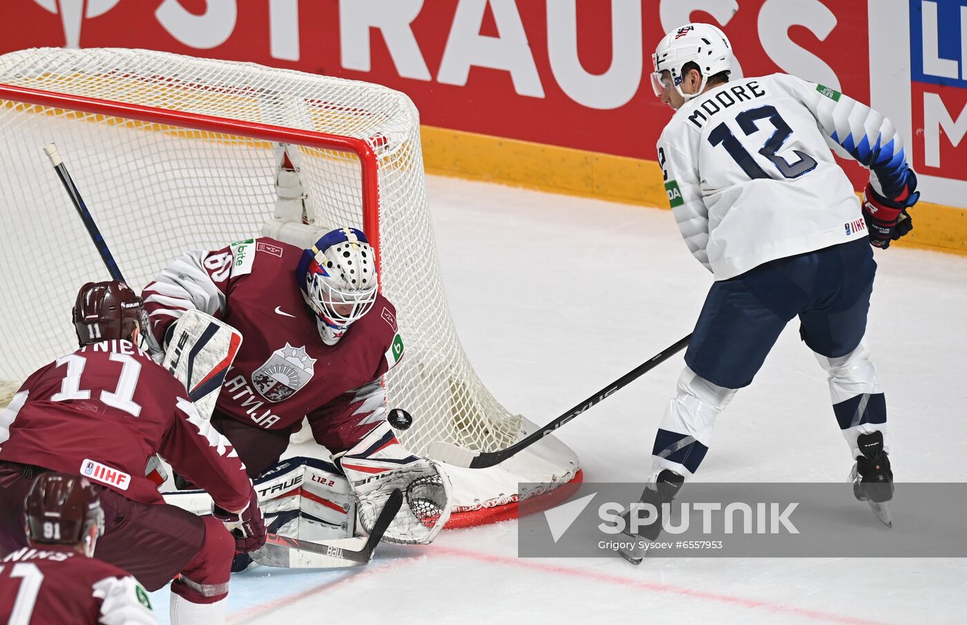 Latvia Ice Hockey Worlds United States - Latvia