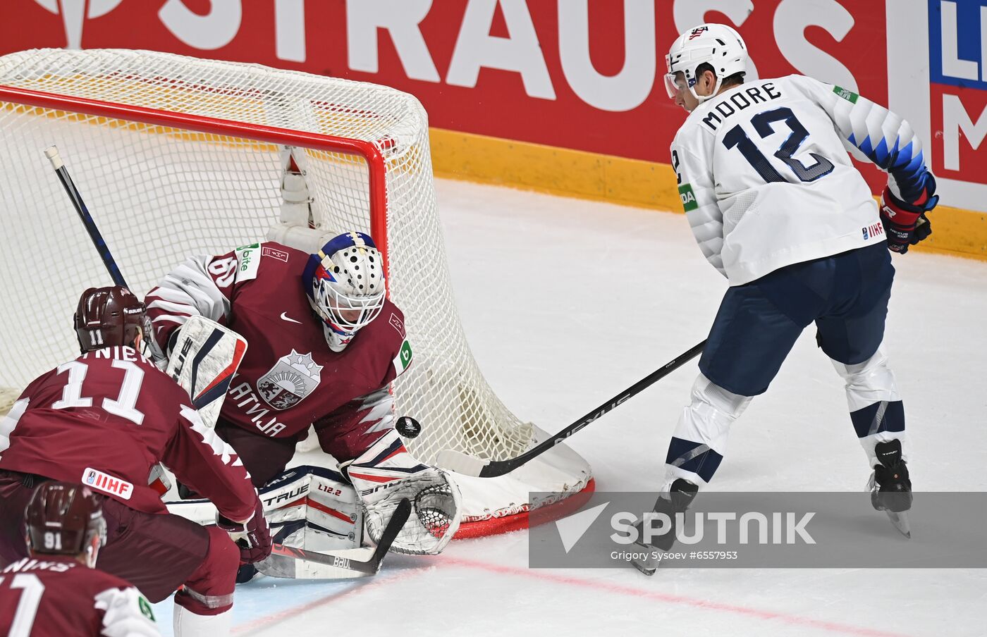 Latvia Ice Hockey Worlds United States - Latvia