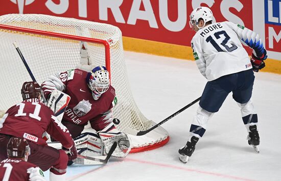 Latvia Ice Hockey Worlds United States - Latvia