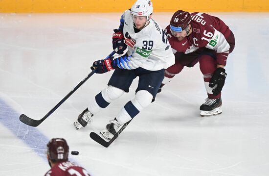 Latvia Ice Hockey Worlds United States - Latvia