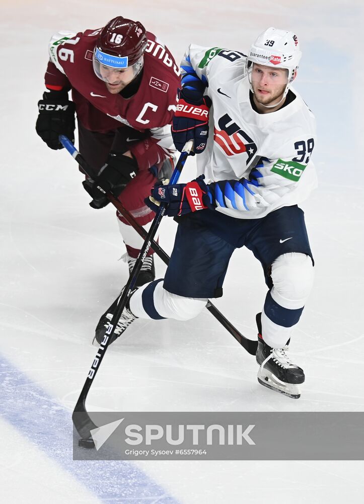 Latvia Ice Hockey Worlds United States - Latvia