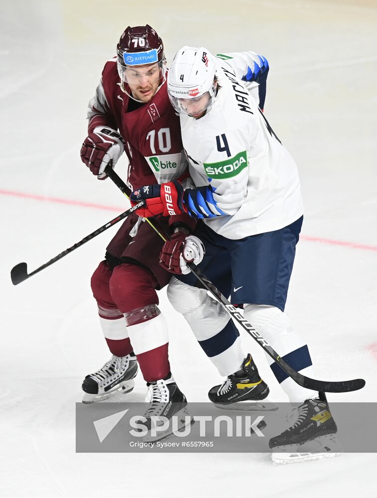 Latvia Ice Hockey Worlds United States - Latvia