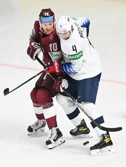 Latvia Ice Hockey Worlds United States - Latvia