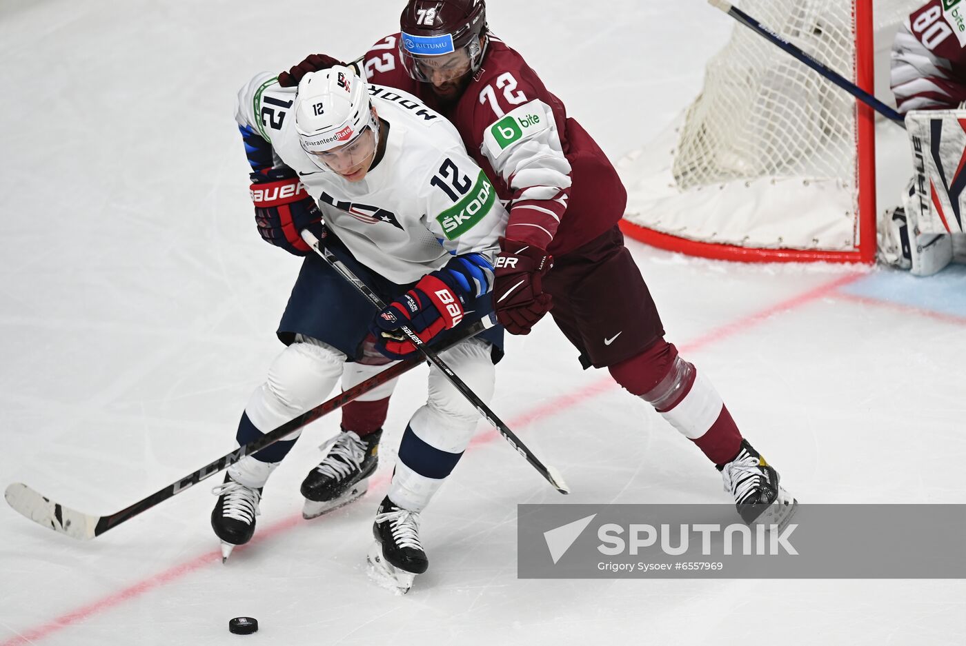 Latvia Ice Hockey Worlds United States - Latvia