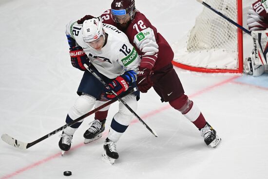 Latvia Ice Hockey Worlds United States - Latvia