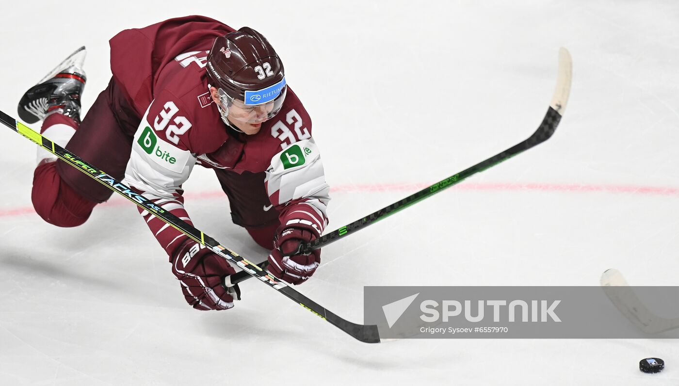 Latvia Ice Hockey Worlds United States - Latvia