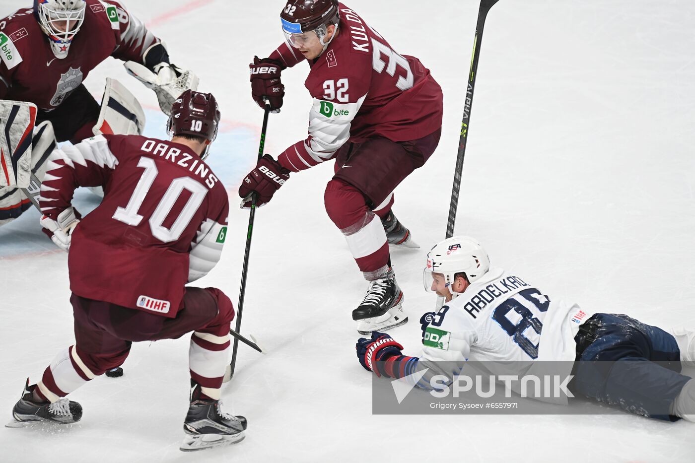 Latvia Ice Hockey Worlds United States - Latvia