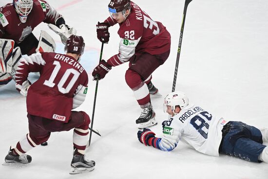 Latvia Ice Hockey Worlds United States - Latvia