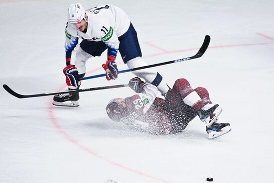 Latvia Ice Hockey Worlds United States - Latvia